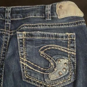 Silver capris/crop jeans